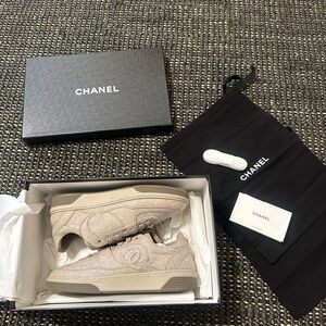 Chanel Beige Sneakers